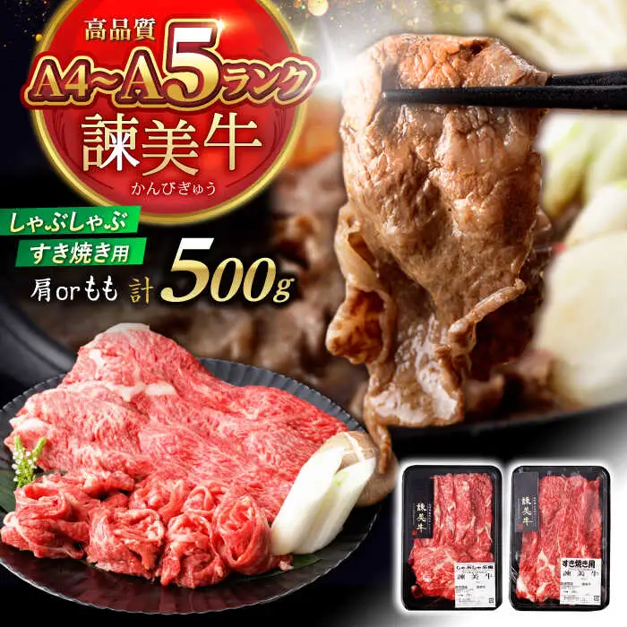 【特Aのブランド米で育てた】諫美牛 しゃぶしゃぶ・すき焼き用 500g(250g×2) / 牛肉 ぎゅうにく 和牛 牛 肉 国産 しゃぶしゃぶ すき焼き / 諫早市 / 株式会社土井農場 [AHAD092]