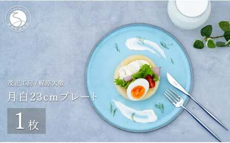 有田焼 月白23cmプレート【梶原大敬 茂正工房】食器 うつわ 器 皿 青磁 食器 作家 35000円 3.5万円 ak006