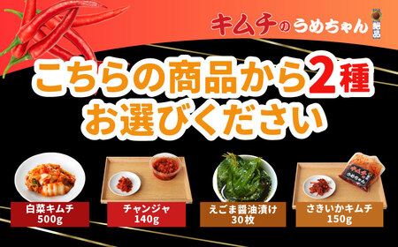 キムチ 選べる5種類セット 【キムチのうめちゃん】11-009