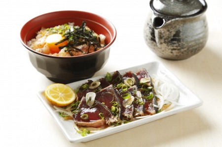 大人気★元気鰹のたたきとふかうら真鯛のごまだれ丼セット