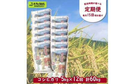 ［定期便］村の御用達米 5kg×12回 | KTm5-4