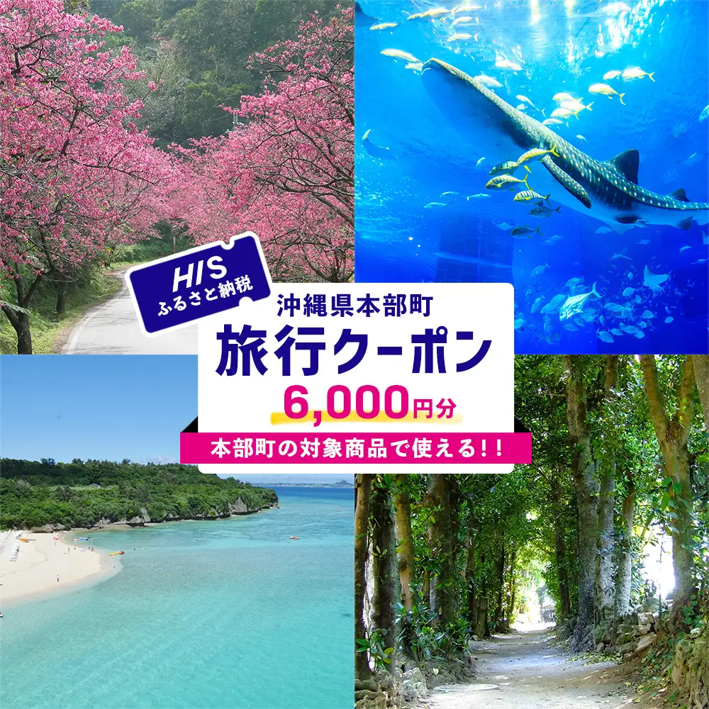 【沖縄県本部町】HISふるさと納税旅行クーポン 6,000円分