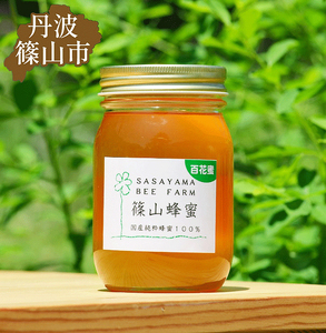 天然生ハチミツ 篠山蜂蜜 百花蜜 500g  BEE001