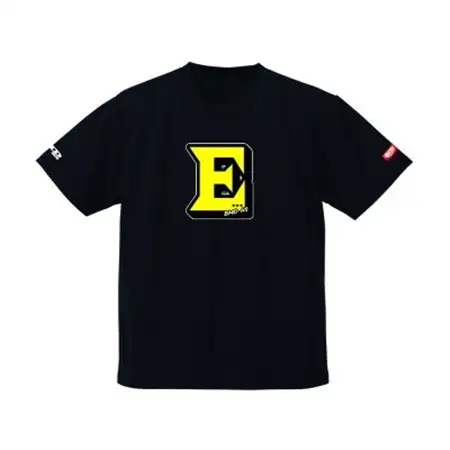 JTTA公認　卓球ユニフォーム【男女兼用(ドライ):Mサイズ】アルファベット　E　ブラック_装飾品・工芸品  洋服 _【1565655】