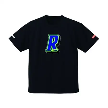 JTTA公認　卓球ユニフォーム【男女兼用(ドライ):Mサイズ】アルファベット　R　ブラック_装飾品・工芸品  洋服 _【1566732】