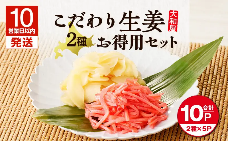 【10営業日以内に発送】大和屋 こだわり 生姜 お徳用 セット T055-017 惣菜 総菜 加工食品