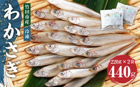 【竹田市産】 冷凍 わかさぎ 220g×2袋 計440g 約50匹 ワカサギ