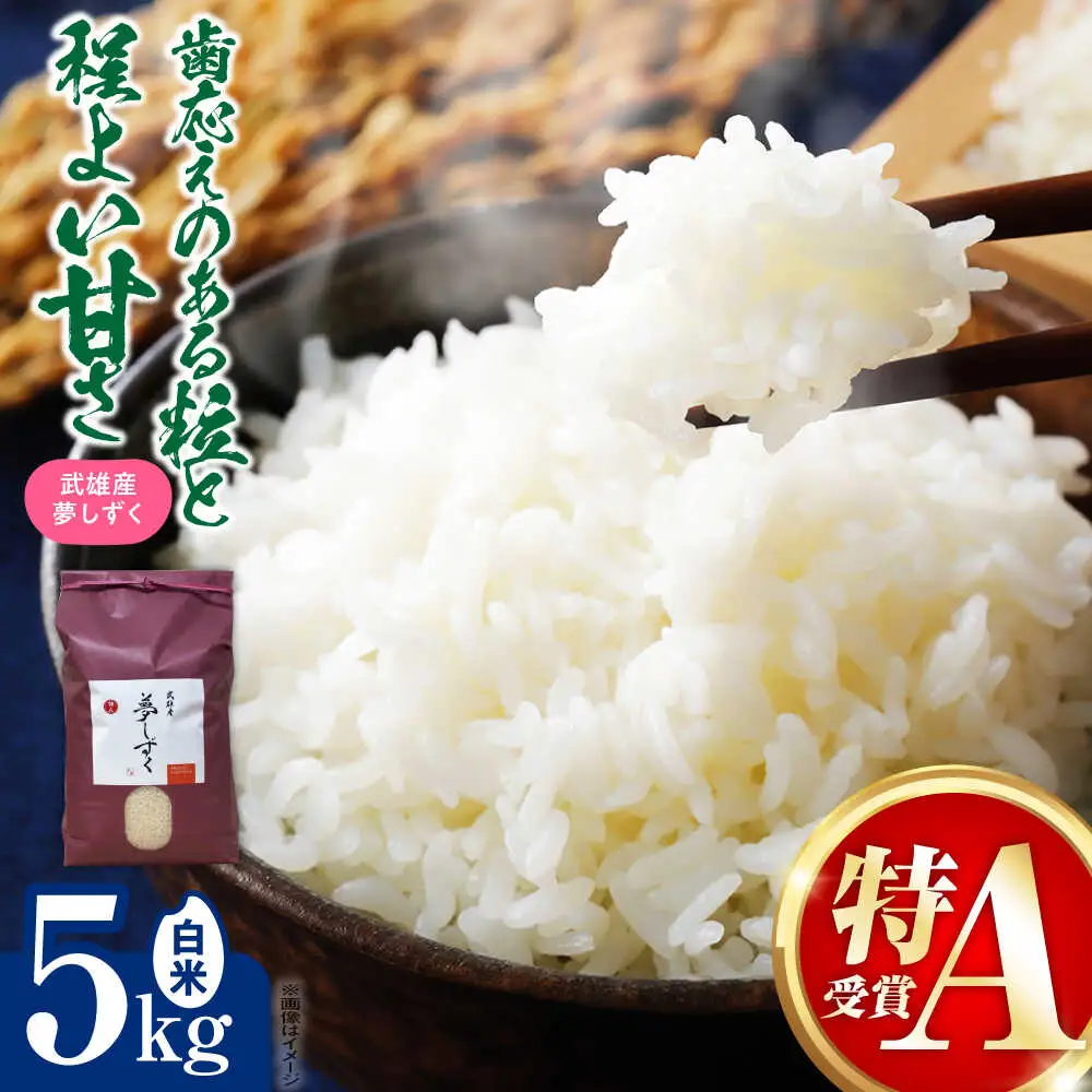 令和7年産米 夢しずく 5kg /株式会社 y's company（utsu和ya）[UDX019] 夢しずく