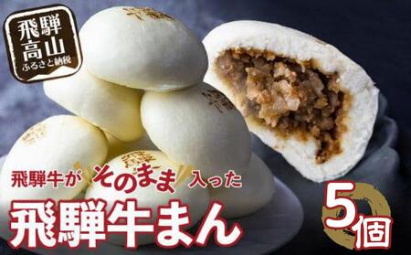 飛騨牛まん 5個セット ｜ 惣菜 簡易包装 惣菜 肉まん 中華まん GV007