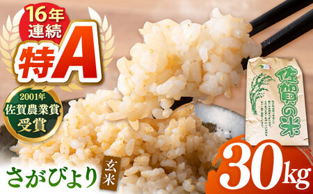 さがびより 玄米 30kg 【ももさき農産】特A 特A評価 [HCG014]玄米