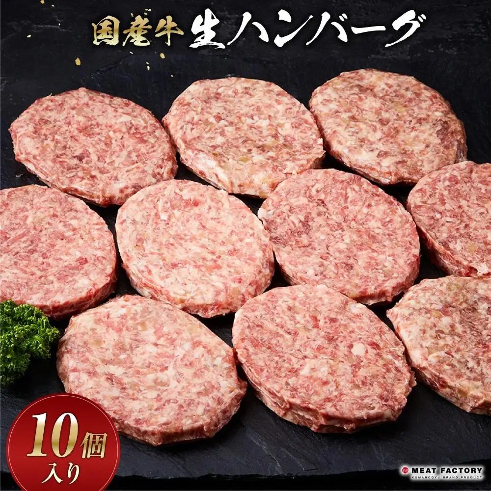 国産牛生ハンバーグ 10個入り