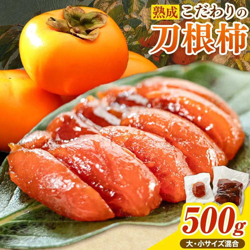 佐那河内村産 こだわりの刀根柿 500g 