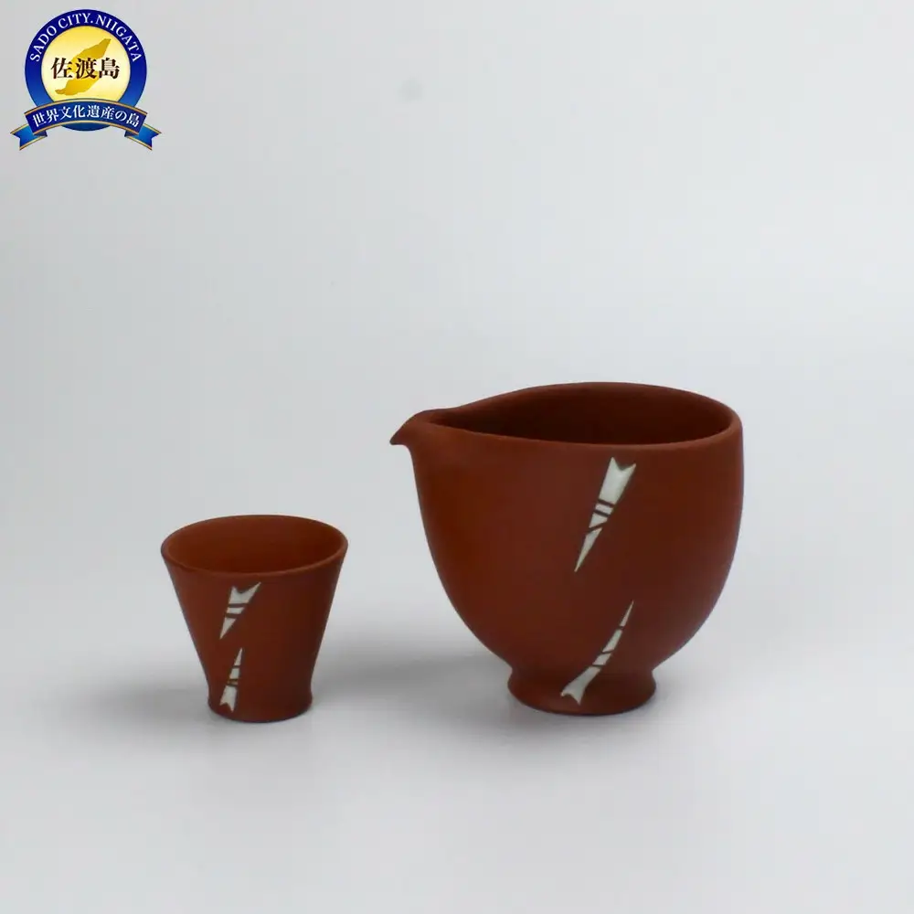 赤水窯 無名異冷酒器(おひとり様仕様・赤)