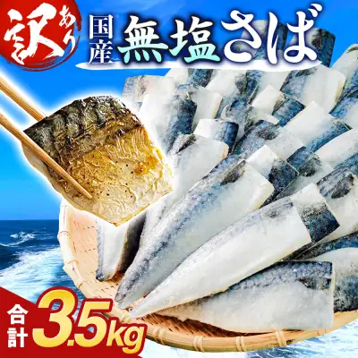 訳あり 無塩サバ フィレ 3.5kg （30枚前後） サバ