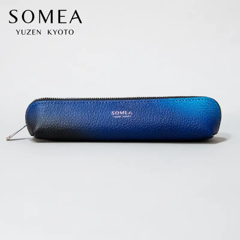 【池内友禅】SOMEA brume ペンケース(タンゴブルー)｜京都 友禅染 ブランド 人気