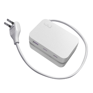 CIO 電源タップ (ケーブル＆収納付き)＋USB充電器 Polaris CUBE Built in CABLE ホワイト [2198]