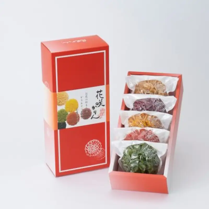 手土産 ギフト / 花咲かりん帯付化粧箱 1箱5種入り×18箱【kkmn0011】