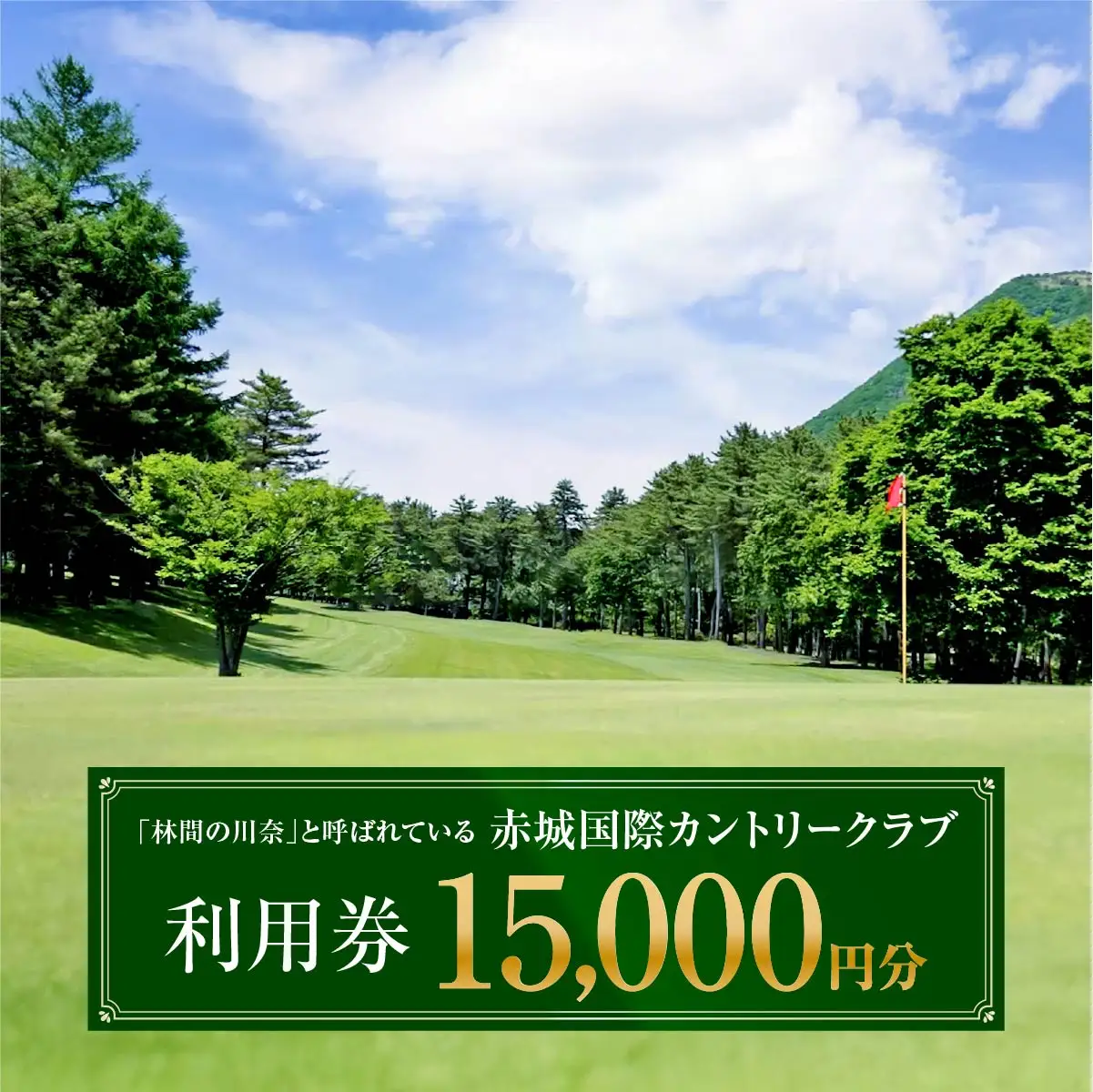 ゴルフ 赤城国際カントリークラブ ゴルフ場利用券 15,000円分