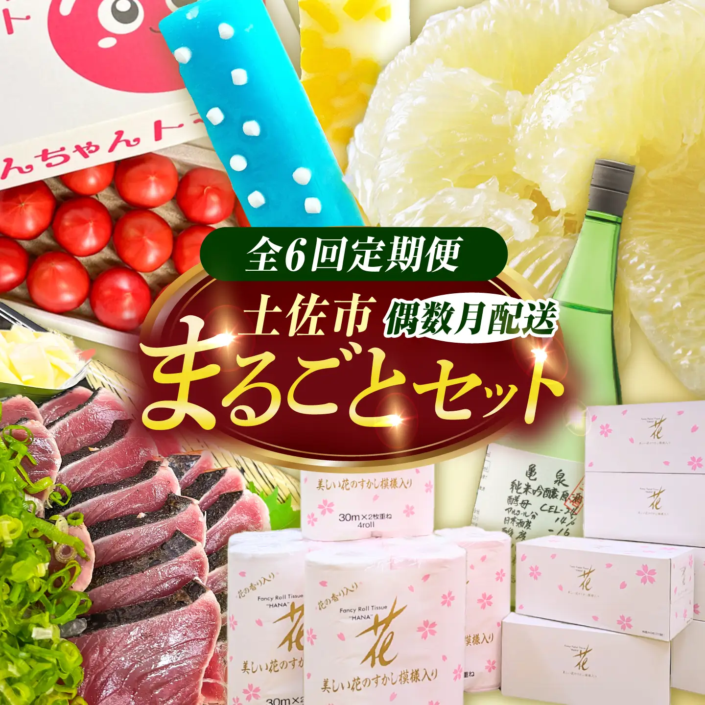 【全6回定期便】土佐市まるごとセット（偶数月配送） 高知県土佐市 【土佐市役所】 [BQCD017]