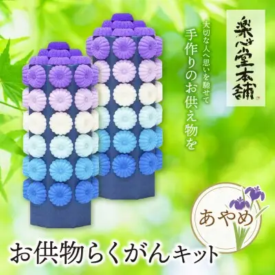 Z29-16 お供物らくがんキット・あやめ らくがん
