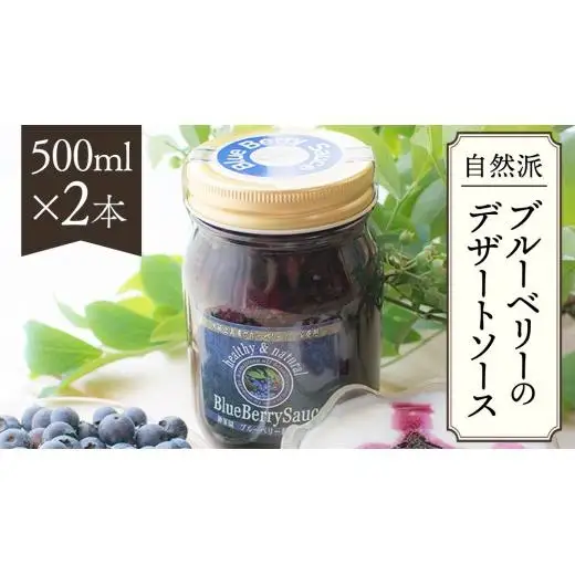 大崎上島産 ブルーベリー100%デザートソース 500mL×2本
