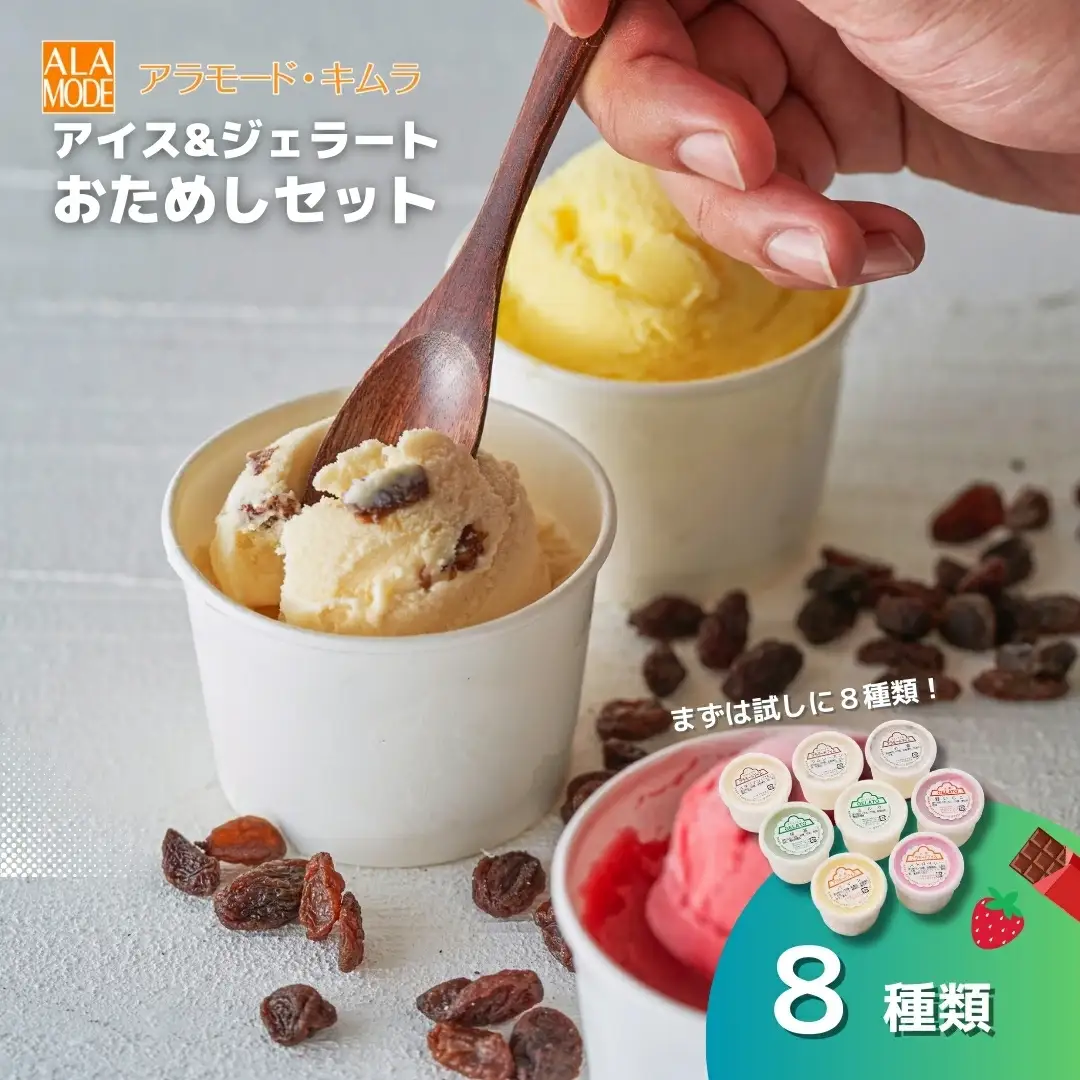 【おためしセット】アイス＆ジェラート 8個×146ml | アイスクリーム