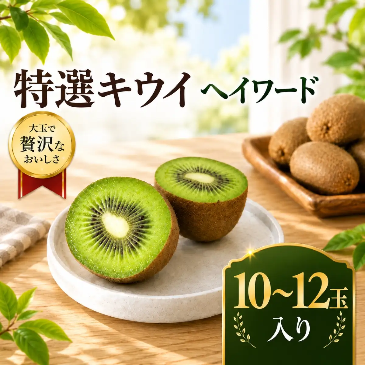【先行予約】ヘイワード　特選キウイ　10～12玉　