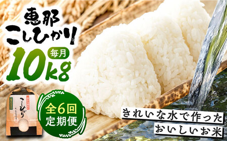こしひかり 10kg【6回定期便】/ 恵那市 / おこめのささき [AUAT006] コシヒカリ