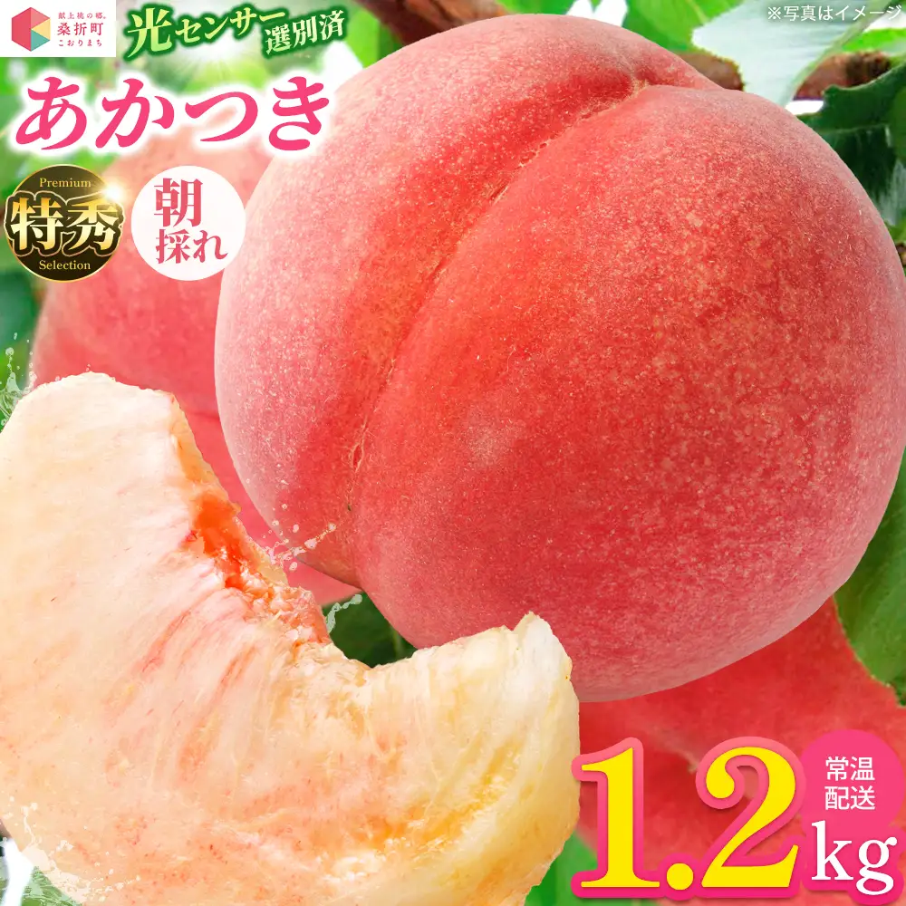 もも【あかつき・2027年産先行予約】特秀1.2kg【07301-0224】
