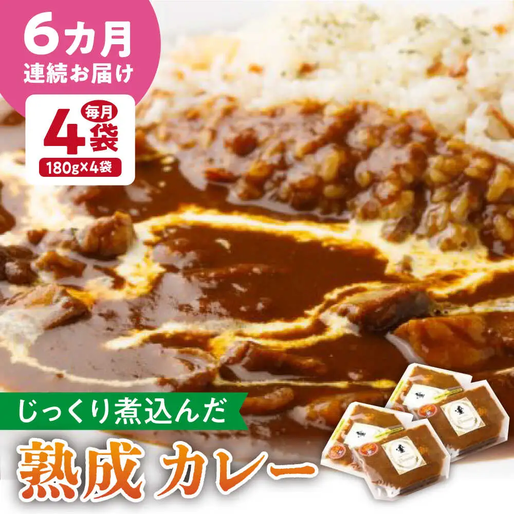 【6回定期便】プルミエ熟成カレー 4袋 /フレンチキッチン プルミエ[UCF010] カレー
