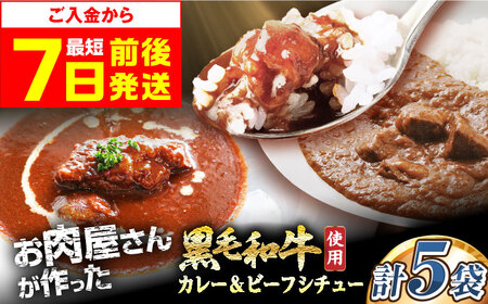 和牛カレー 2袋＆ビーフシチュー 3袋[AOAI044] カレー