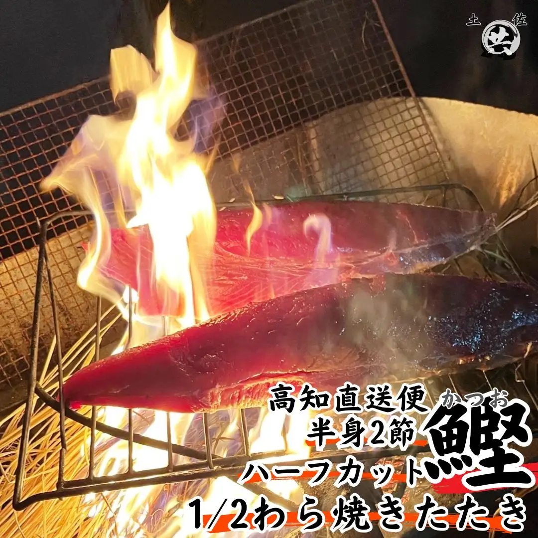M210-1  わら焼きかつおのたたきハーフカット ＜450～530g＞　土佐マルキョウ