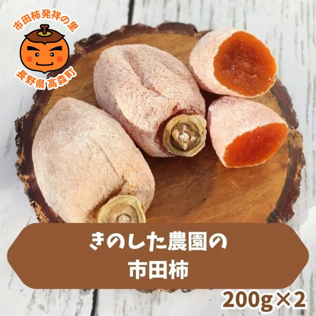 きのした農園の市田柿200g×2袋＜2026年12月中旬より発送＞