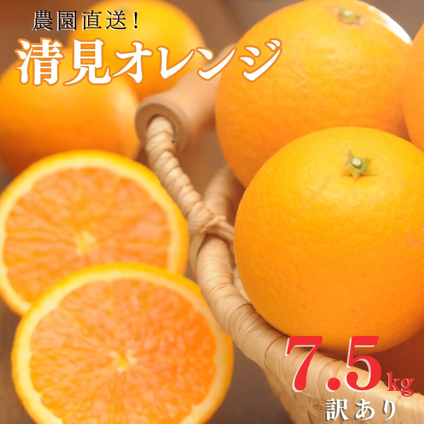 訳あり 清見オレンジ 混合 7.5Kg【令和9年3月から発送】清見オレンジ    