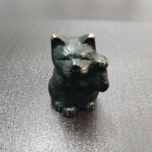 【ゆうパケット】【香川県伝統的工芸品】青銅製 招き猫(ブラック)