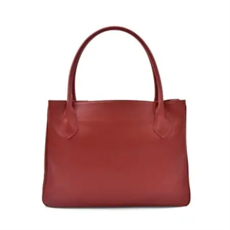 【濱野皮革工藝のトートバッグ】シュリンク　スクエアトート(レッド)_装飾品・工芸品 トートバッグ・ショルダーバッグ 鞄・バッグ かばん カバン_【1103192】