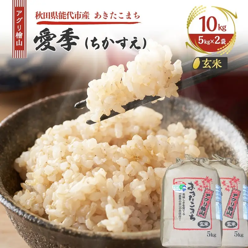 令和7年産 玄米 秋田県産 あきたこまち  アグリ檜山米 玄米【10kg(5kg×2袋)】
