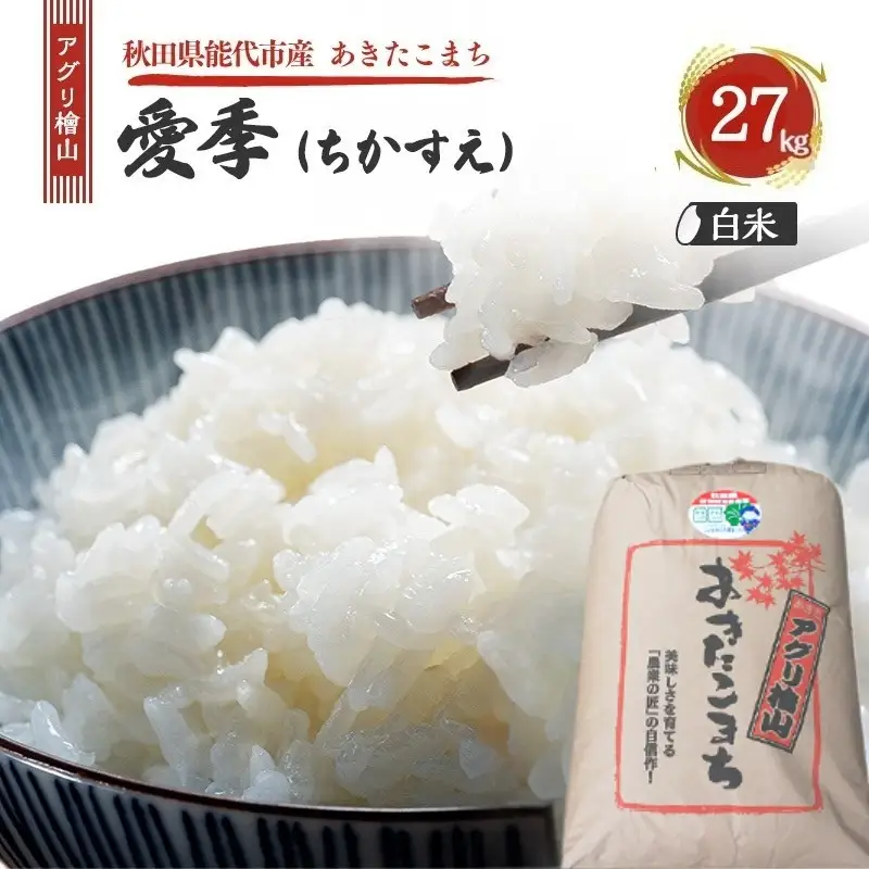 令和7年産 あきたこまち 秋田県産 白米 アグリ檜山米 あきたこまち【27kg】