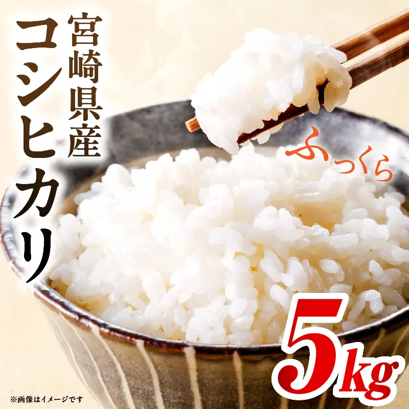 令和7年度産 宮崎県産コシヒカリ 5kg（5kg×1袋）米 こめ お米 白米 精米 こしひかり コシヒカリ ブランド米 ご飯 御飯 ごはん 国産米 早場米 宮崎県産
