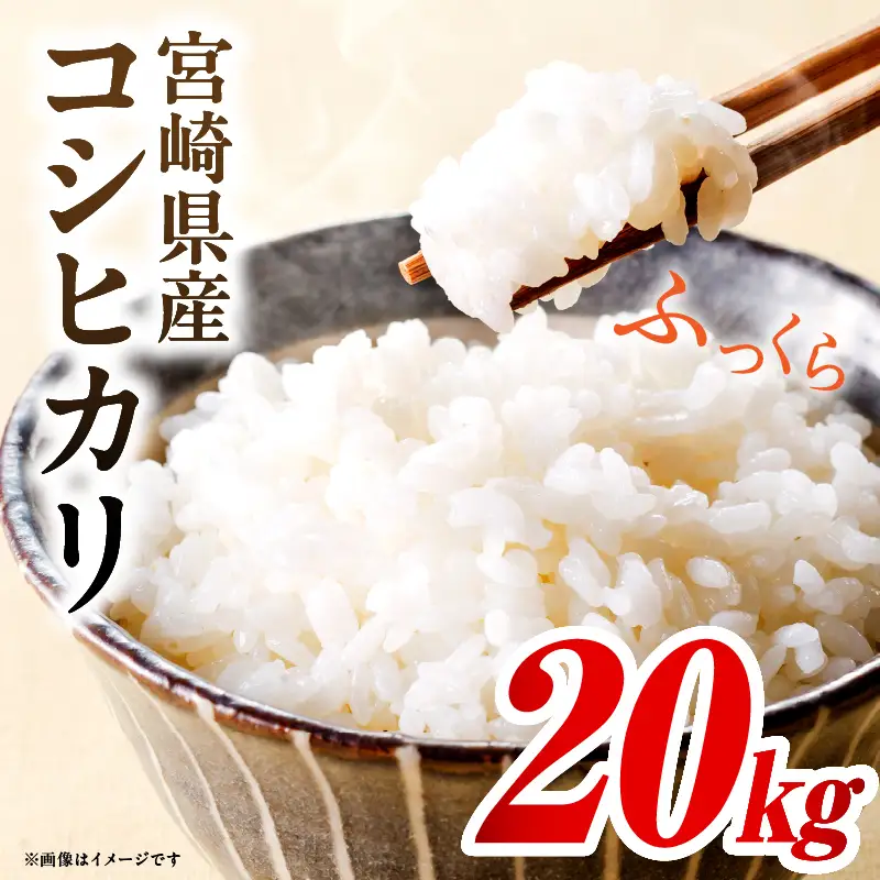 令和7年度産 宮崎県産コシヒカリ 20kg（5kg×4袋）米 こめ お米 白米 精米 こしひかり コシヒカリ ブランド米 ご飯 御飯 ごはん 国産米 早場米 宮崎県産