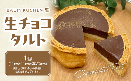 BAUM KUCHEN 雅の 生チョコタルト 1個 ケーキ チョコレート 生チョコ タルト バウムクーヘン  生チョコバウムクーヘン バウムクーヘン雅 スイーツ お菓子 佐賀県 太良町 M107