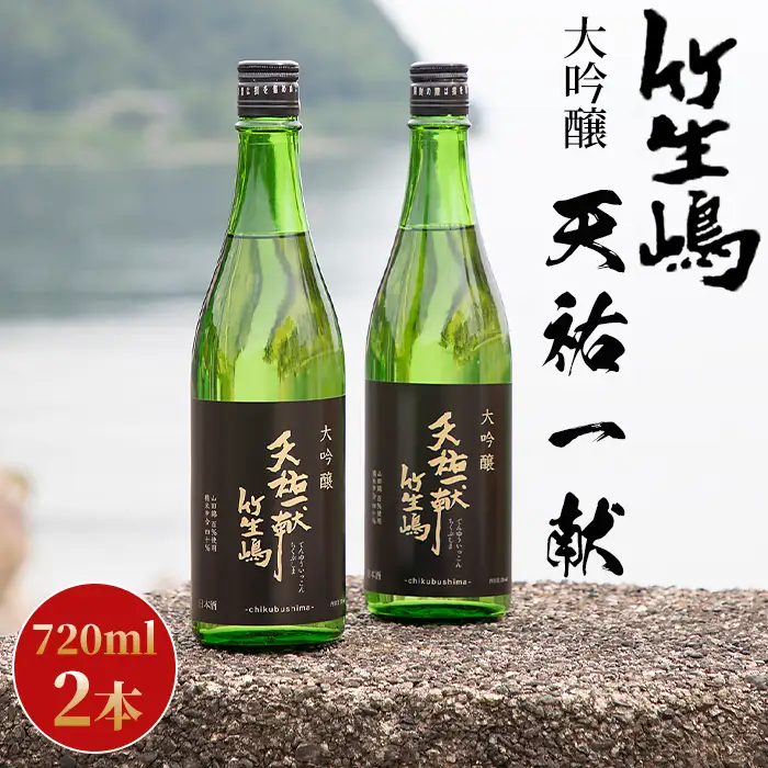 【I-629】吉田酒造　天祐一献　竹生嶋　大吟醸　720ml×2本【高島屋選定品】