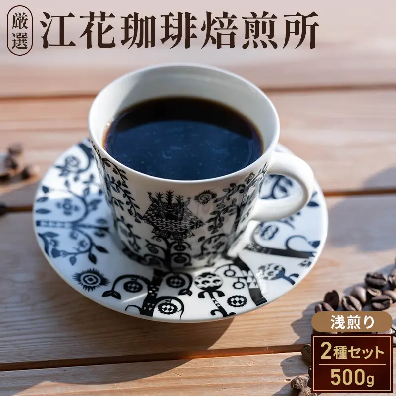 コーヒー豆 江花珈琲おすすめ 浅煎り 2種 コーヒー豆【250g×2種】