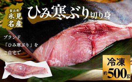 【先行予約】ひみ寒ぶり約500g（切り身）＜冷凍でお届け＞ 富山県 氷見市 ひみ寒ぶり 寒鰤 ブリ 期間限定 切り身 ブロック ひみ寒ぶり