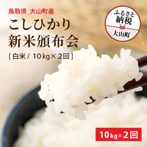 MR-17　減農薬・減化学肥料　特別栽培米こしひかり頒布会（白米10kg×2回）