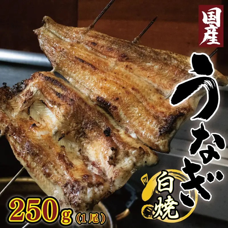 うなぎ 鰻 国産 250g 1尾 うなぎ白焼 タレ付き 鰻