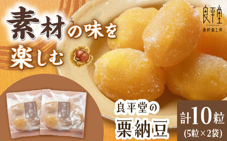 【スピード配送】栗納豆 5粒入 2箱 / 恵那市 / 良平堂 [AUDB033] 栗納豆