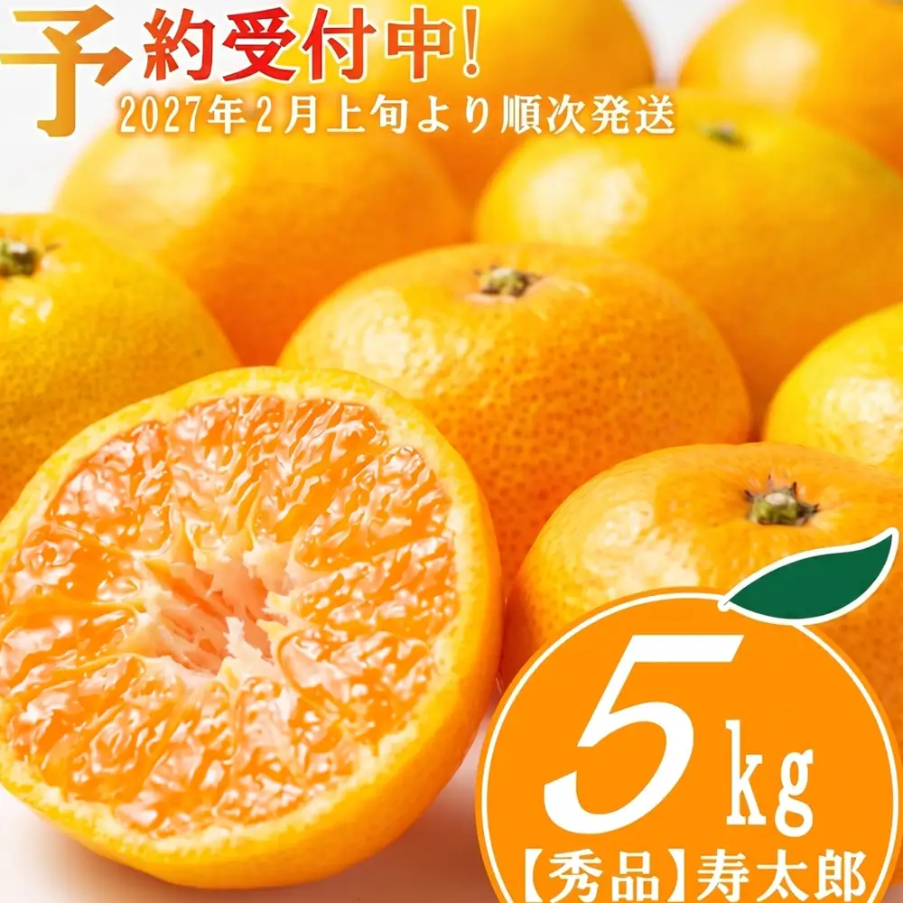 【予約受付】 秀品 寿太郎 みかん 5kg 