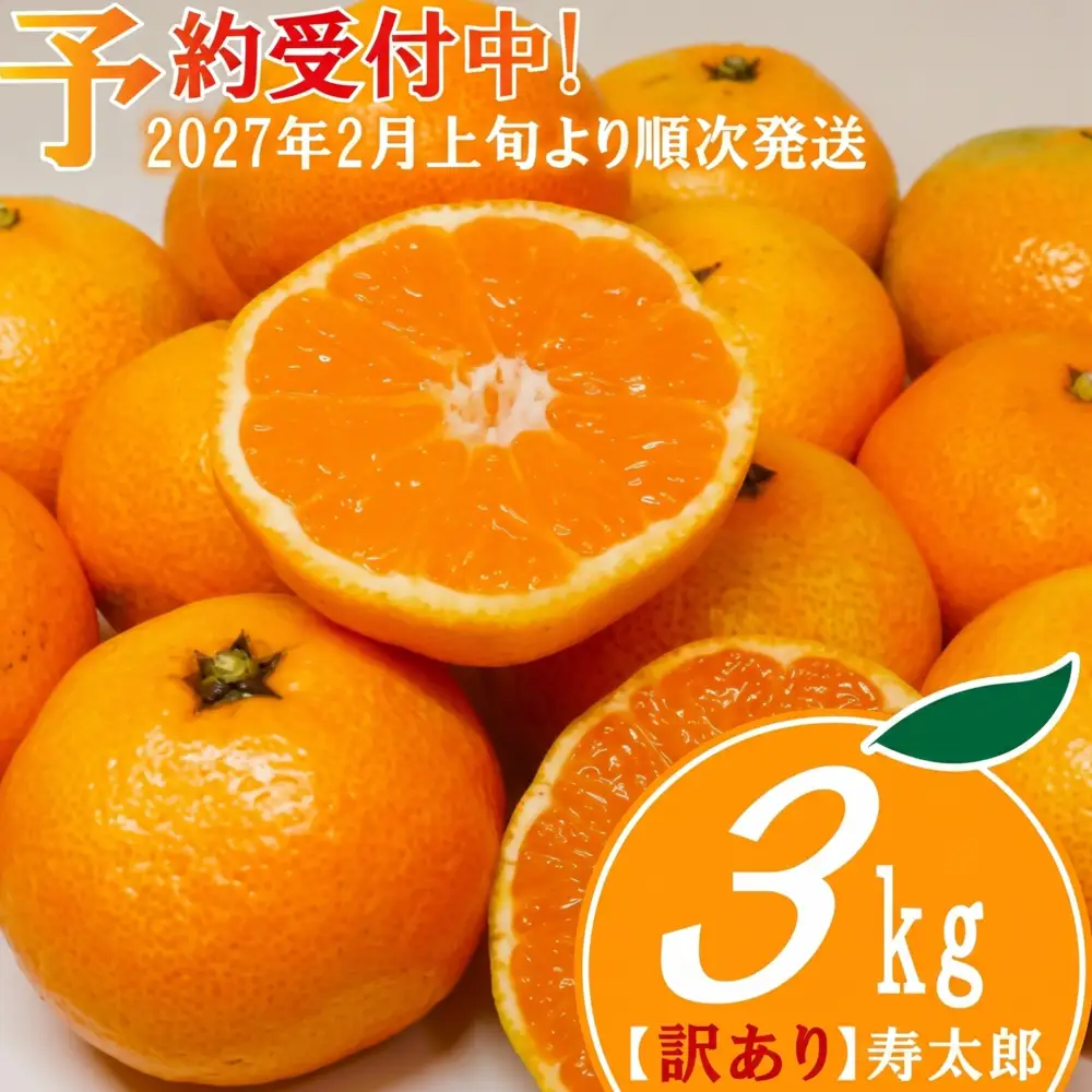 【予約受付】 訳あり 寿太郎 みかん 3kg みかん