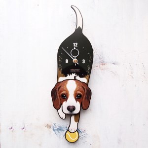 ビーグル-犬の振り子時計 （手に持たせるものを15種類の中から選べる）C-CD-149A